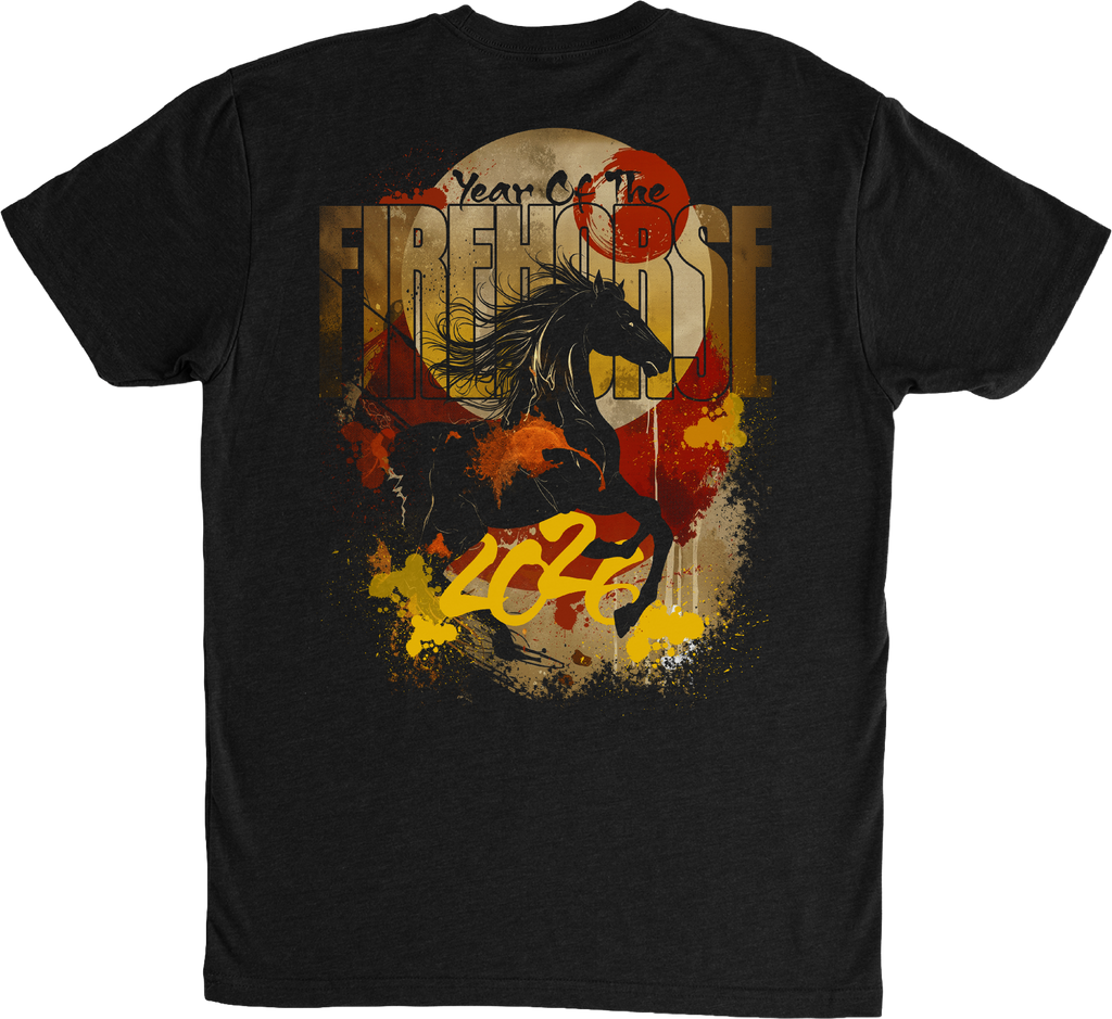 Year of the Firehorse 2026 T-Shirt Back