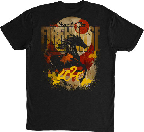Year of the Firehorse 2026 T-Shirt Back